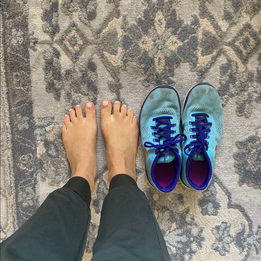 Very used gym shoes